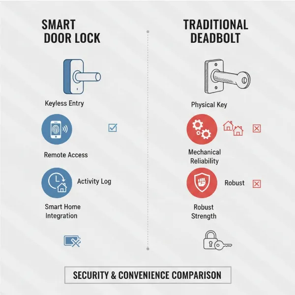 Smart Door Lock vs. Deadbolt: Which is Better for Your Home Security?